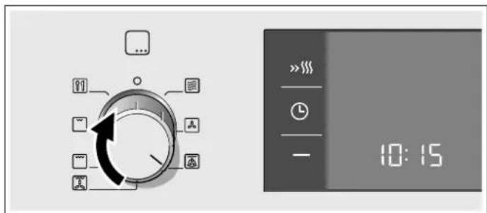 BOSCH HBC84E663 - Réglage du mode de cuisson et de la température - 1