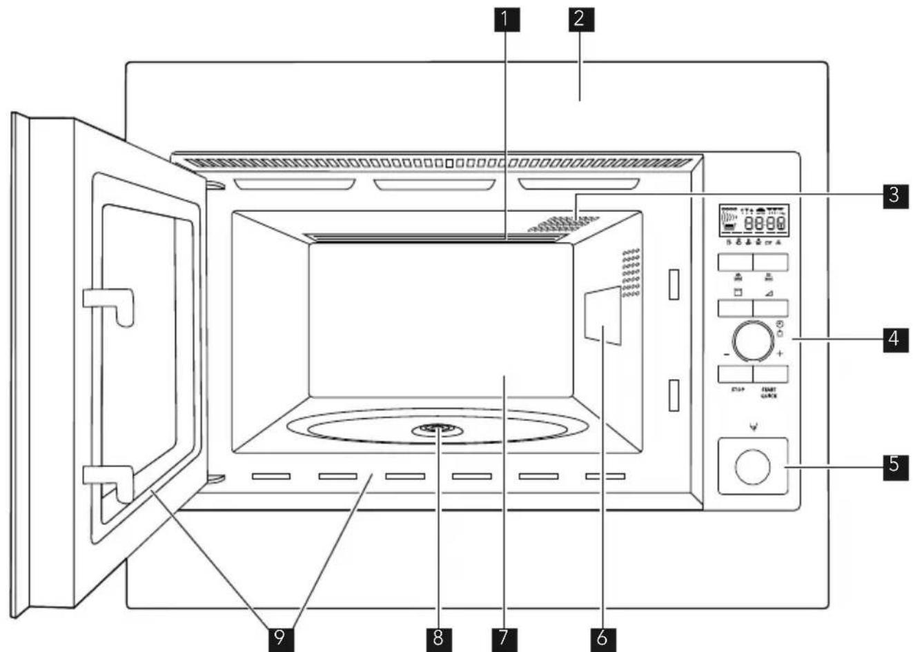 AEG MCD2665EM - OVERZICHT VAN HET APPARAAT - 1