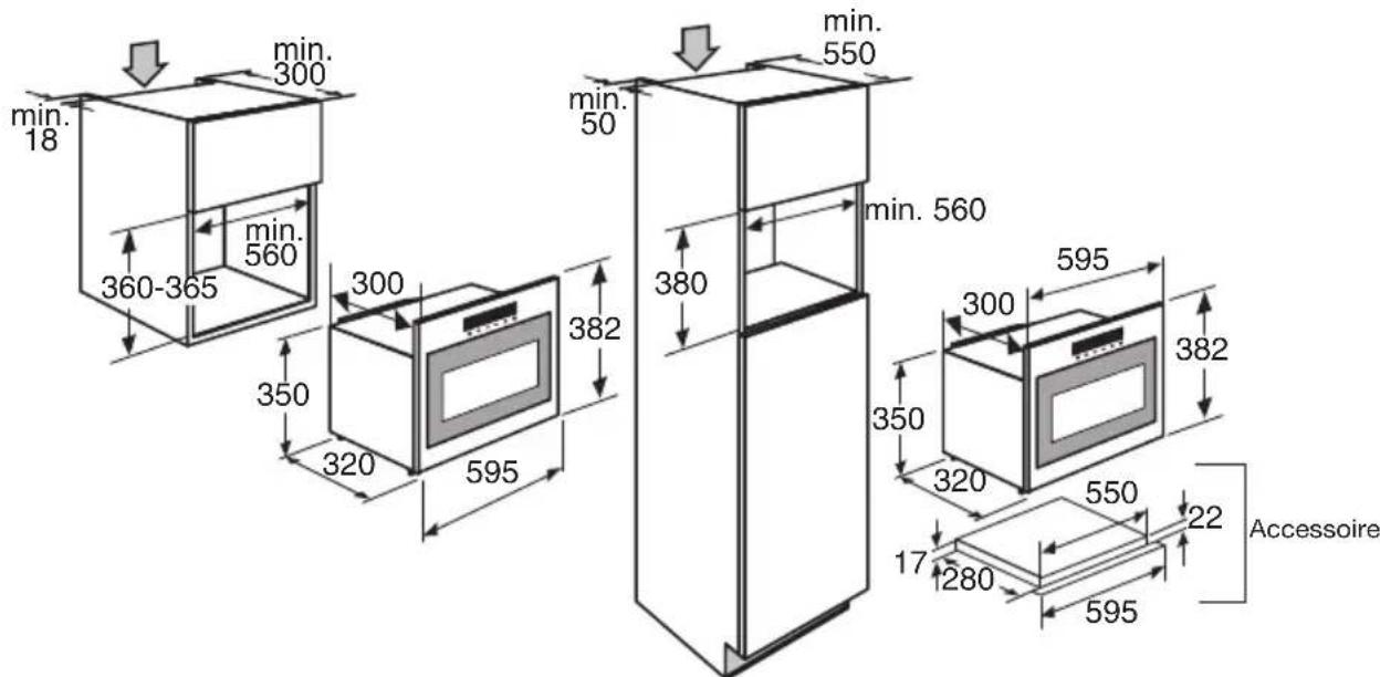 Pelgrim MAG638 - Dimensions d'encastrement - 1