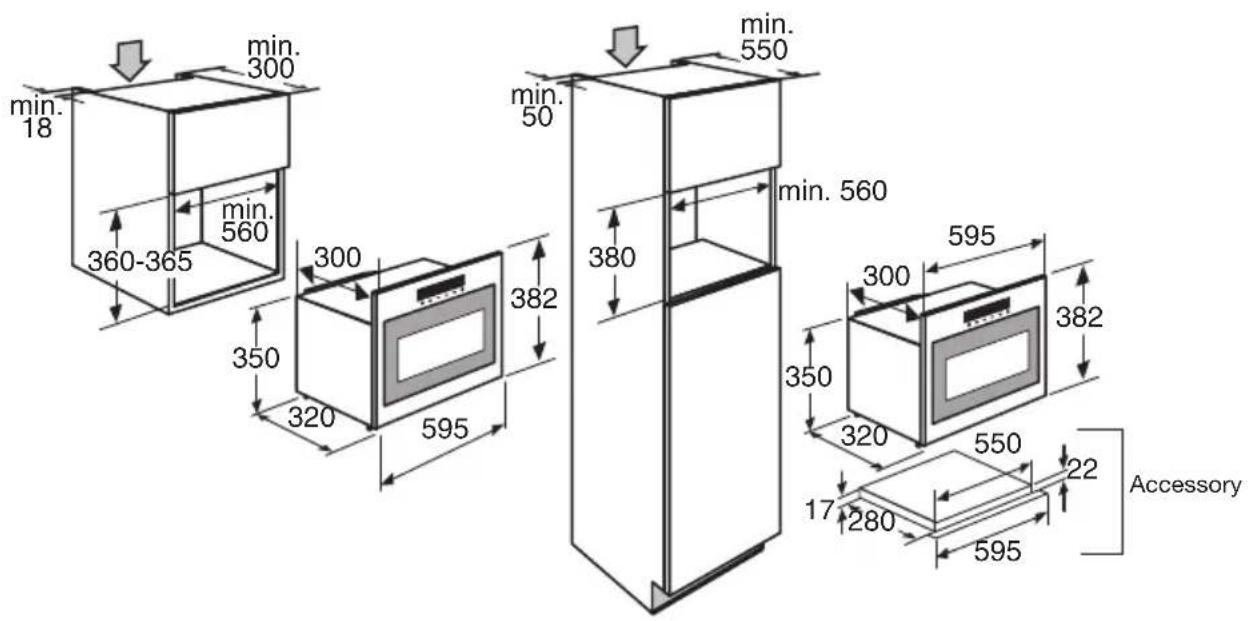 Pelgrim MAG638 - Built-in dimensions - 1