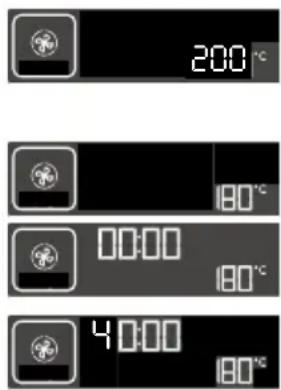 Pelgrim MAG592 - Programming the CIRCULATING HEAT cooking mode Display - 2