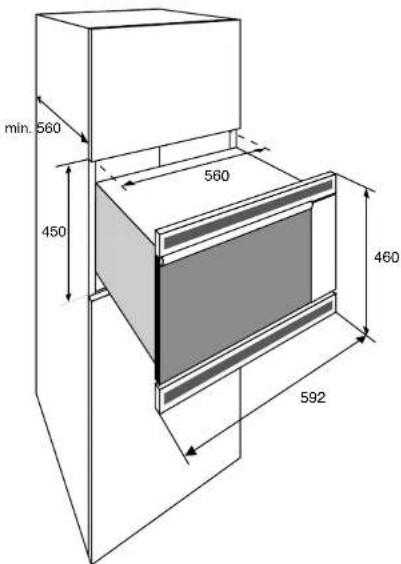 Pelgrim MAG570 - installation dimensions - 1