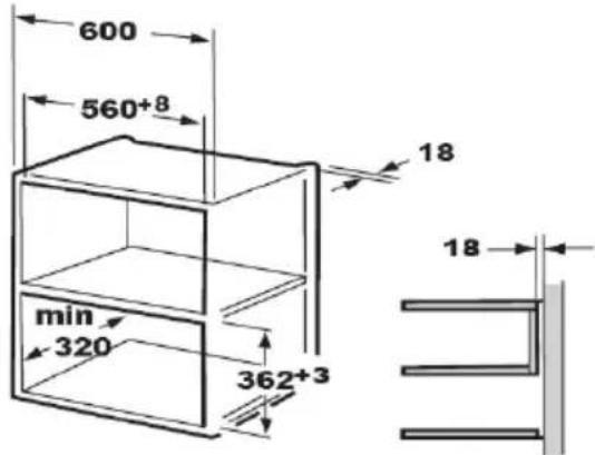 HOOVER HMG200X - Meuble destiné à receivevoir le four - 1
