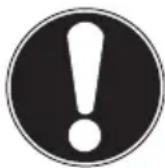 MEDION MD 16752 - Risk of injury through burning. - 1
