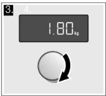 BLAUPUNKT 5MA36700 - Press the Kg button. - 3