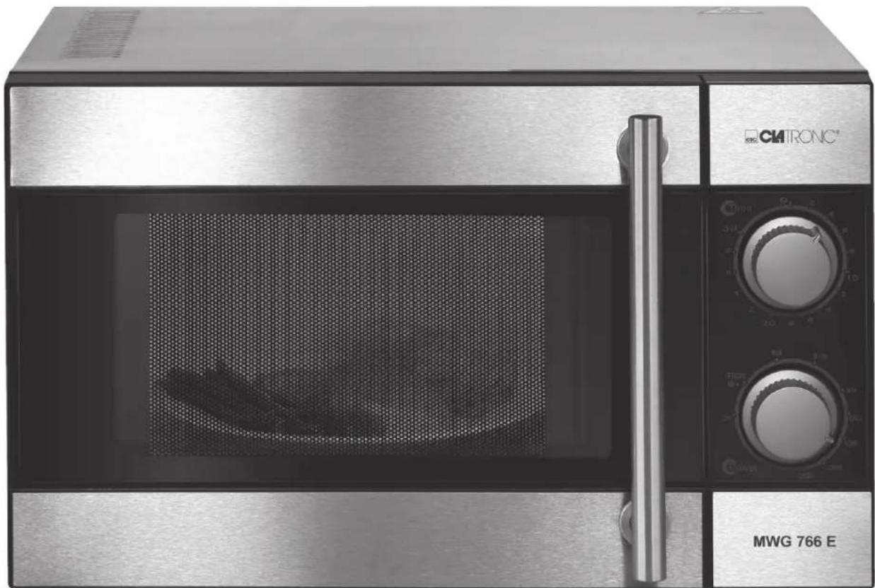 CLATRONIC MWG 766 E - Bedienungsanleitung/Garantie - 1