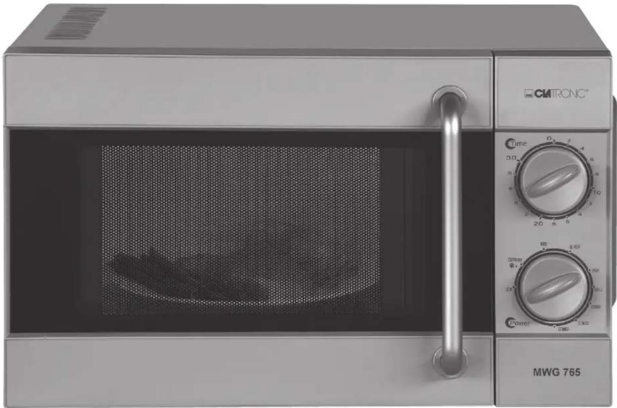 CLATRONIC MWG 765 - Bedienungsanleitung/Garantie - 1