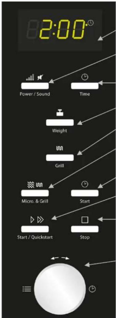 CASO MG25C - Bedieningspaneel en display - 1