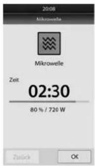 CASO MLG 23 Touch - Menu microwave - 2