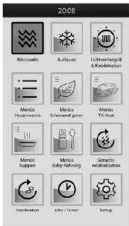 CASO MLG 23 Touch - Comando menu - 4