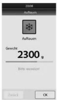 CASO MLG 23 Touch - Menu Auftauen - 1