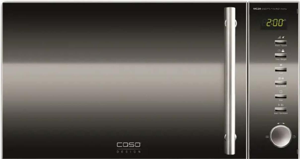 CASO MG20 Ceramic menu - MG20CERAMIC menu - 1