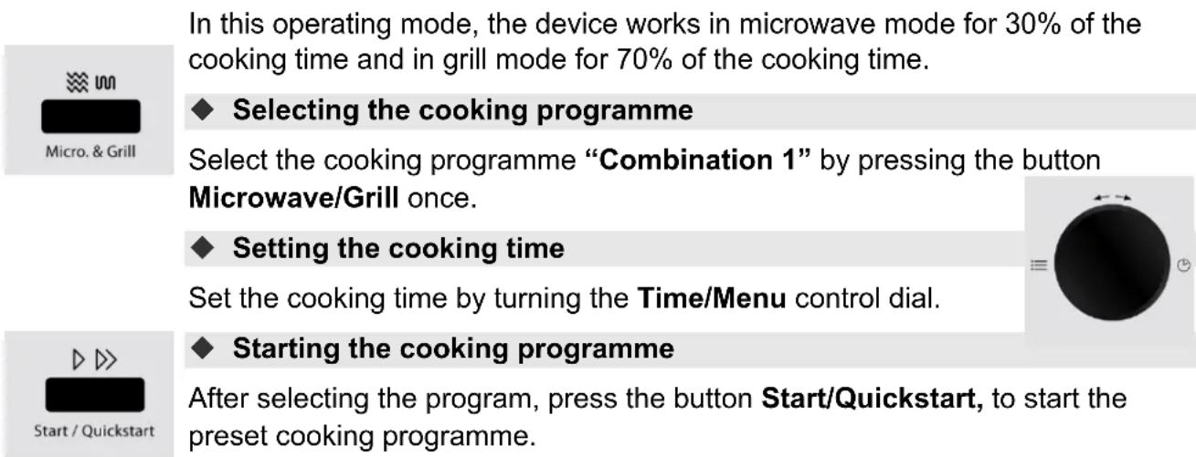 CASO MG20 Ceramic menu - "Combination 1" - 1