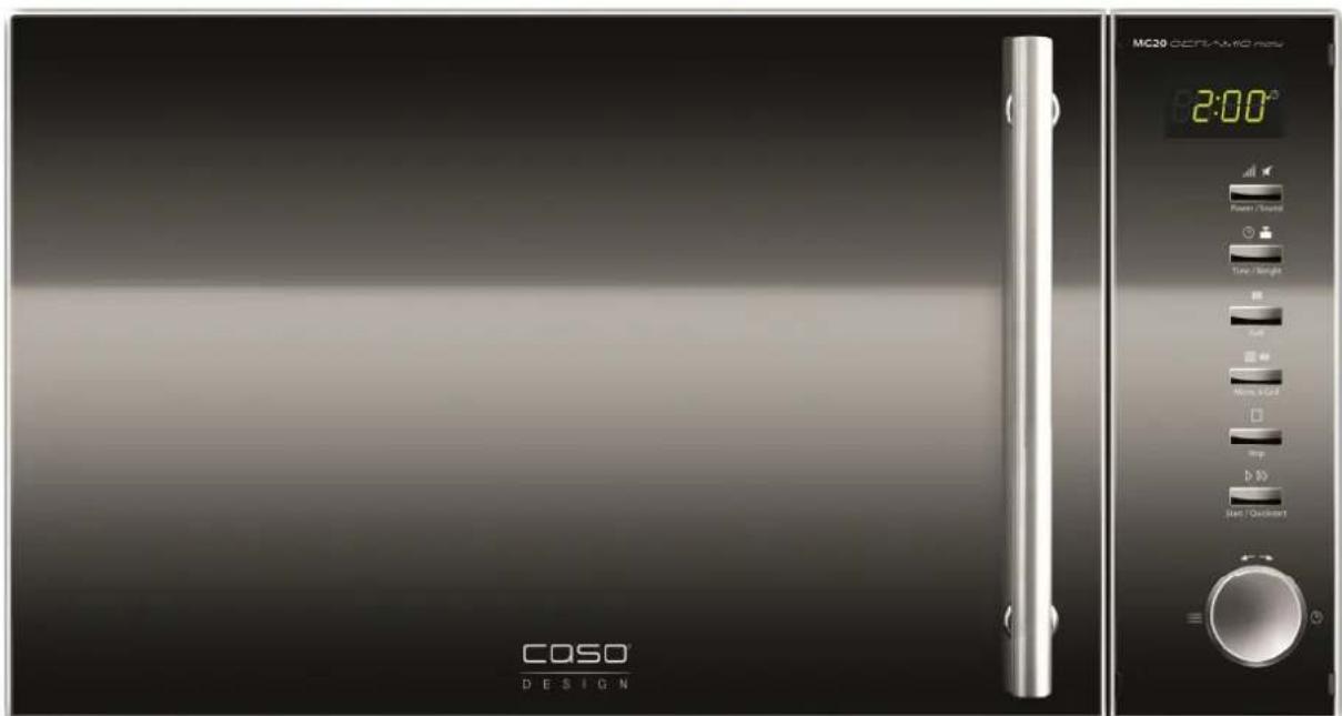 CASO MG20 Ceramic menu - Magnetron en Grill MG20CERAMIC menu - 1