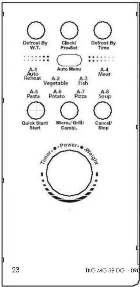 KALORIK TKG MG 39 DG - CONTROL PANEL - 1