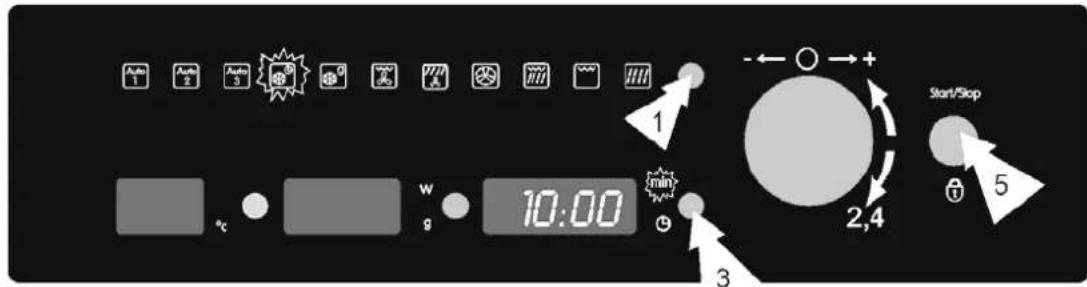 BLOMBERG MKE 5450 X - Ontdooien per hijd (handmatig) - 1