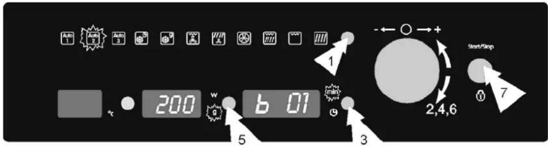 BLOMBERG MKE 5450 X - Speciale functie Auto2: Koken - 1