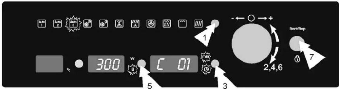 BLOMBERG MKE 5450 X - Fonction Speciale Auto3 : Décongeler et gratiner - 1