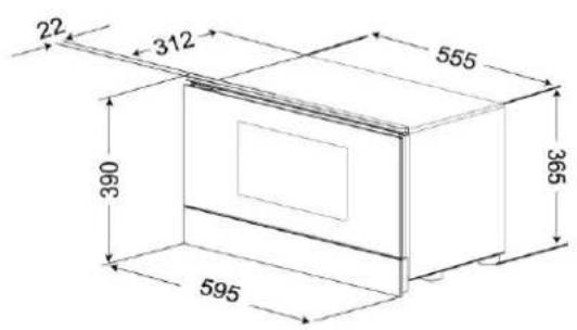 Küppersbusch EMWGLR 3260.0 - Dimensions pour l'installation du four / Afmetingen voor installmentie / Evωμάτωση - 4