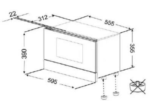 Küppersbusch EMWGLR 3260.0 - Dimensions pour l'installation du four / Afmetingen voor installmentie / Evωμάτωση - 1
