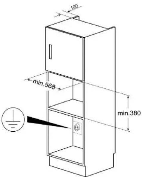Küppersbusch EMWGLR 3260.0 - Dimensions pour l'installation du four / Afmetingen voor installmentie / Evωμάτωση - 5