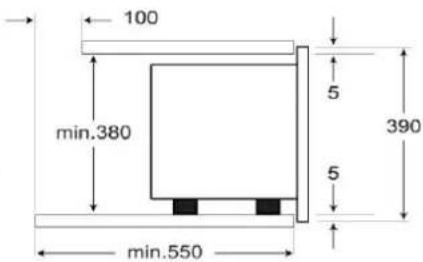 Küppersbusch EMWGLR 3260.0 - Dimensions pour l'installation du four / Afmetingen voor installmentie / Evωμάτωση - 6