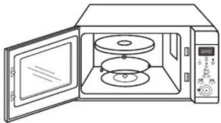 Micromaxx MM 42201 - Inserimento del piatto di vetro - 1