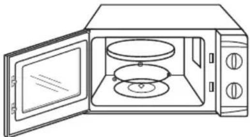Micromaxx MM 10048 - Colocar o prato de vidro - 1