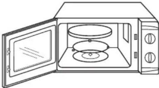 Micromaxx MM 10048 - Mettre en place l'assiette en verre - 1
