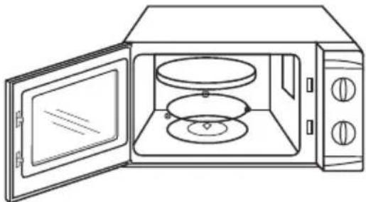 Micromaxx MM 10048 - Az üvegtányér behelyezese - 1