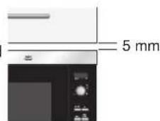 AEG-ELECTROLUX Micromat MC 1761 M - Als u de magnetron in positie B of C inbouwt: - 1