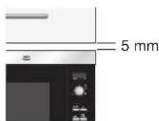 AEG-ELECTROLUX Micromat MC 1761 EW - Als u de magnetron in positie B of C inbouwt: - 1