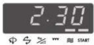 AEG-ELECTROLUX MCD2661EM - Check the display. - 1