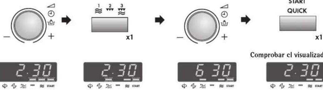 AEG-ELECTROLUX MCD2661EM - Tiempo de cocccion Unidad de incrementos - 1