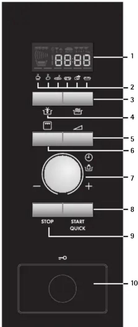 AEG-ELECTROLUX MCD1762E - Affichage numérique - 10