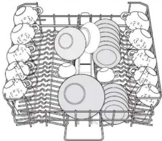 M-SYSTEM MVW651VW - Volledige belading: 12 standaardcouverts - 1