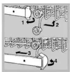 Ariston Thermo LZ 705 Extra - Regular la alta del cesto superior - 1