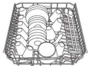 Ariston Thermo LZ 705 Extra - Beschickungsbeispiele fur den Oberkorb - 2