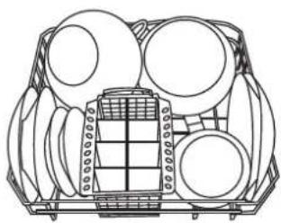 Ariston Thermo LZ 705 Extra - Ejmplos de cargo del cesto inferior - 1