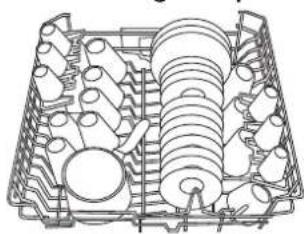 Ariston Thermo LZ 705 Extra - Beschickungsbeispiele fur den Oberkorb - 1