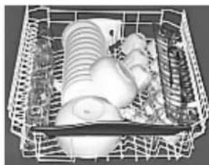 Ariston Thermo LZ 700 Duo - Einstellung des oberen Geschirkorbes. - 6