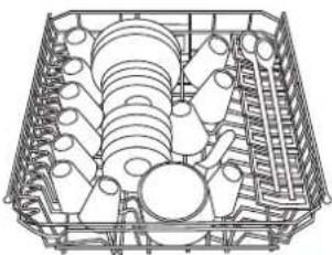 Ariston Thermo LVZ 685 Plus - Loading examples for the upper rack - 2