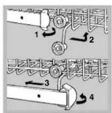 Ariston Thermo LVR 645 A - Réglez la hauteur du panier supérieur - 1