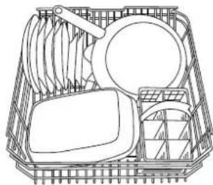 Ariston Thermo LVR 645 A - Esempi di caricamento cestello inferiore - 2