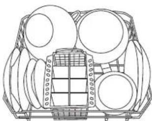 Ariston Thermo LV 645 A - Exemplos de corregamento do cesto inferior - 1