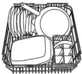 Ariston Thermo LV 645 A - Beschickungsbeispiele für den Unterkorb - 2