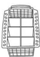 Ariston Thermo LV 645 A - Cutlery basket - 1