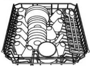 Ariston Thermo LI645A - Loading examples for the upper rack - 2