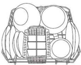 Ariston Thermo LF70FR - Esempi di caricamento cestello inferiore - 1