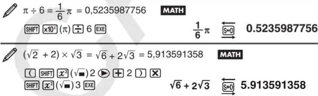 CASIO FX92B Collège 2D+ - Basculement des résultats des calculs - 1